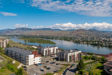 Aerial view of a river