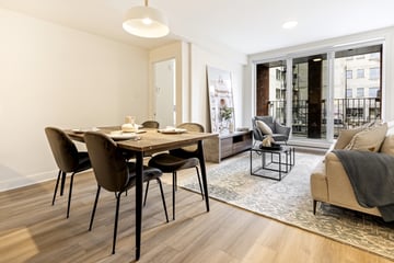 Picture of a living room in an apartement on the Plateau Mont-Royal