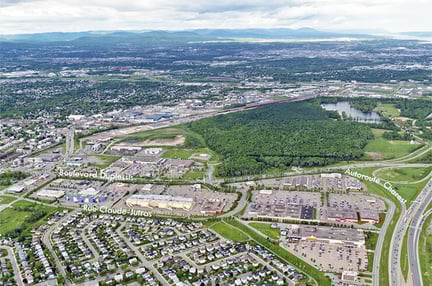 SainteFoy-MegaCentre-Aerial---Roads-marked_LR
